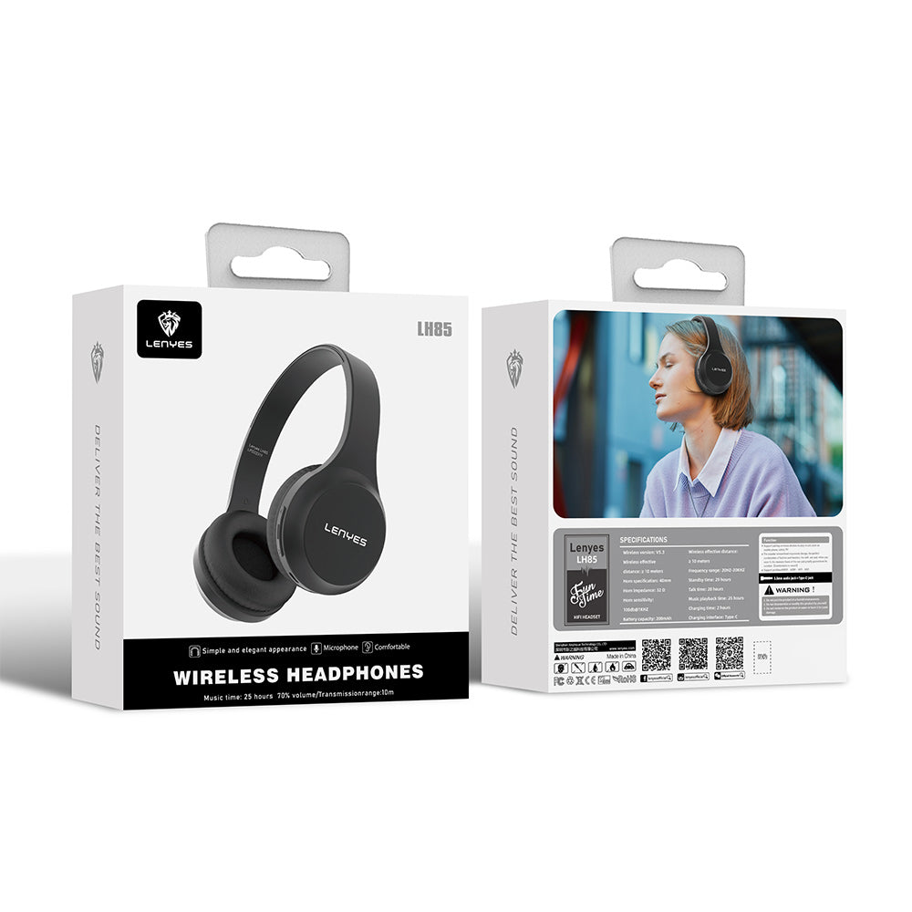 Lenyes LH85 Çift Kanal Stereo Kulak Üstü Bluetooth Kulaklık v5.3 Lenyes LH85 Çift Kanal Stereo Kulak Üstü Bluetooth Kulaklık v5.3